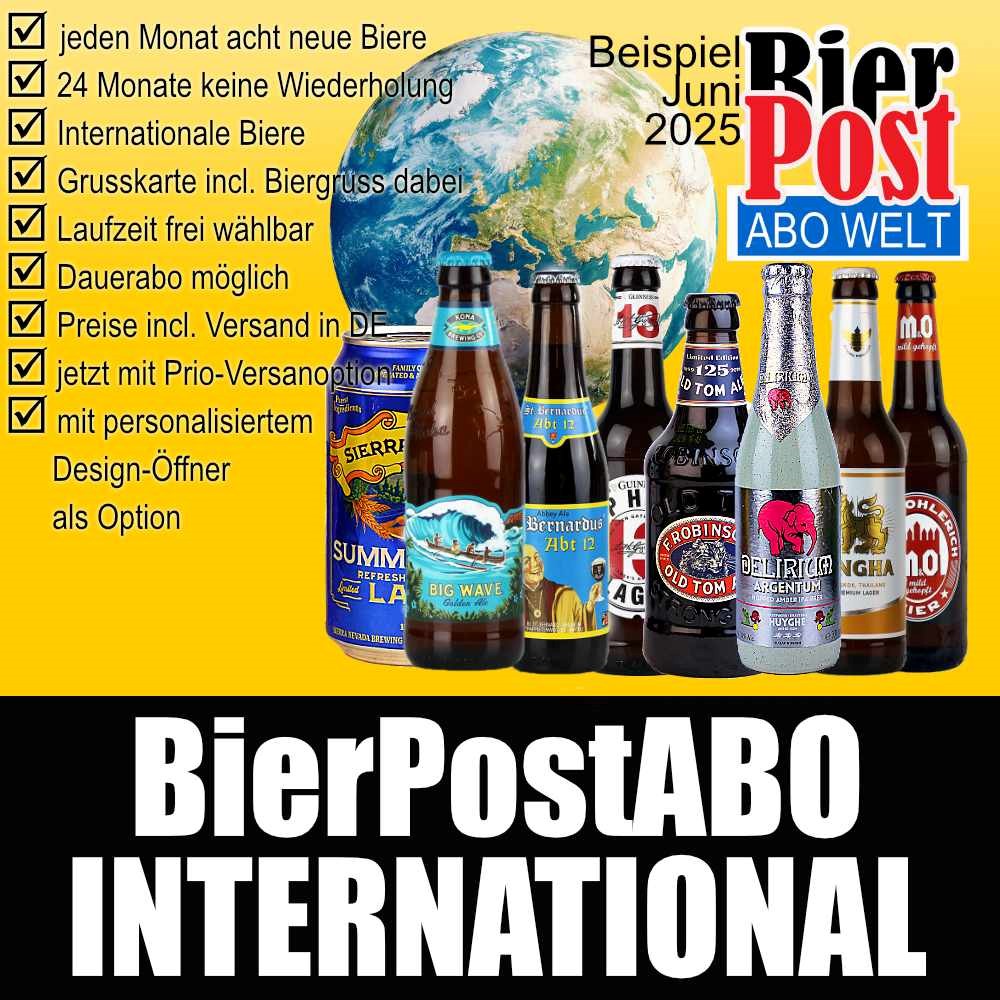 Bild von BierPostABO - INTERNATIONAL - incl. Versand in DE, incl. BierPostCARD 