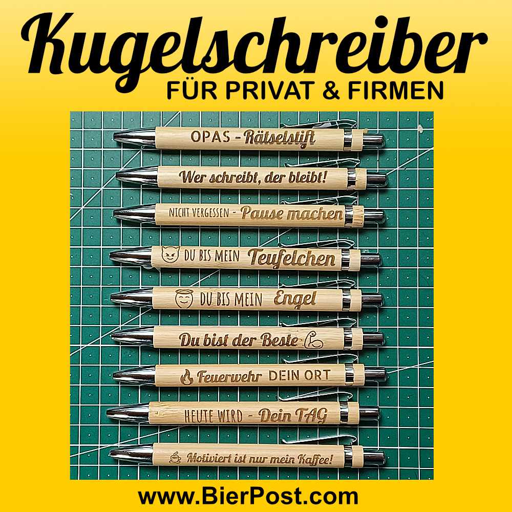 Bild von Kugelschreiber - BAMBUS - mit blauere Miene  