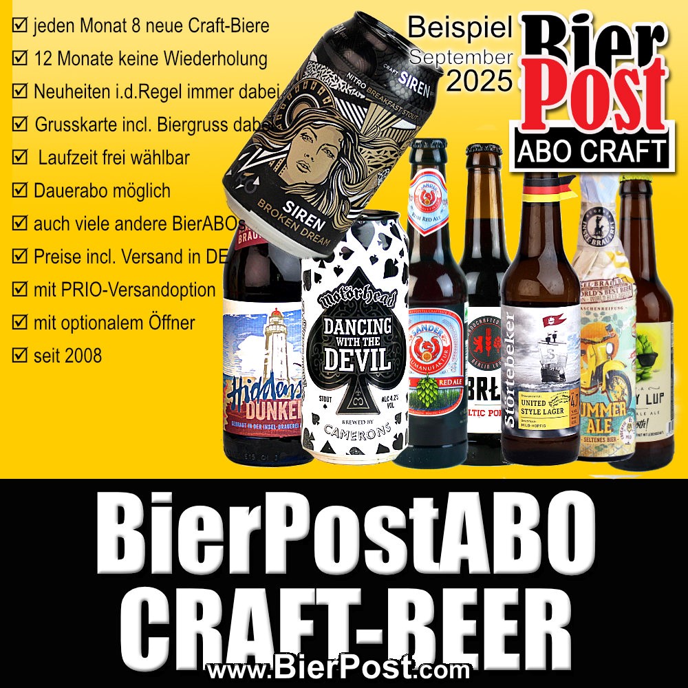 Bild von BierPostABO - CRAFTBEER - incl. Versand in DE, incl BierPostCARD 